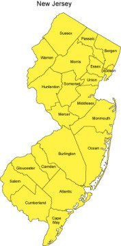 New Jersey Map