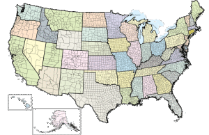 United States County Map